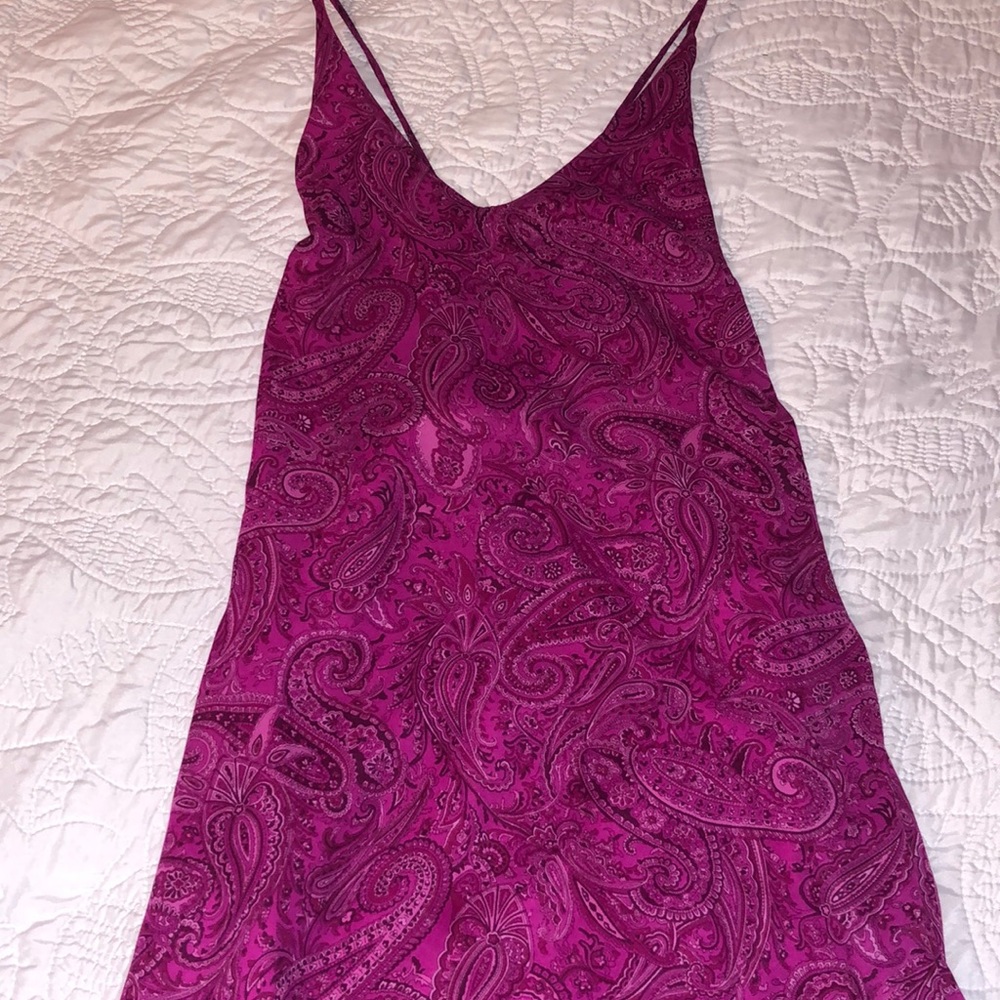 Pink paisley dress